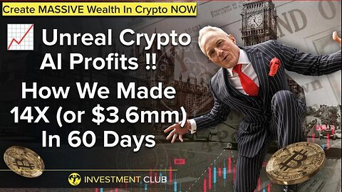 Unreal Crypto A.I. Profits! How We Made 14X (or $3.6mm) In 60 Days