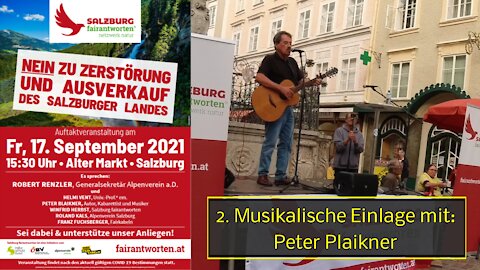 2. Musikalische Einlage mit PETER BLAIKNER bei AUFTAKTVERANSTALTUNG fairantworten