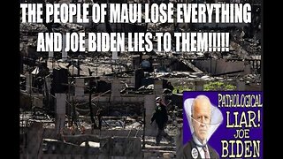 HAWAII PEOPLE LOST EVERYTHING AND WHAT'S JOE BIDEN DO? MAKES IT ABOUT HIM AND TELLS THEM LIES!!!
