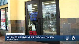 Multiple Boynton Beach businesses hit by burglars, vandals recently