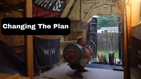 Changing the Plan - Weightlifting Training