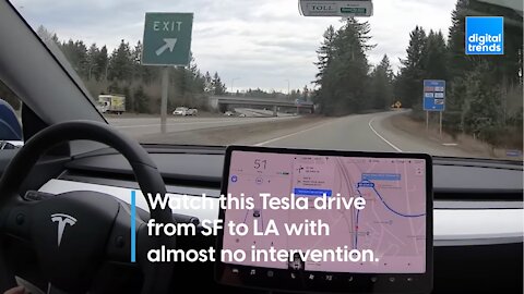 Watch this Tesla drive from SF to LA with almost no intervention