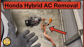 how to remove ac compressor on 2013 Honda Civic hybrid #hybrid #honda #civic