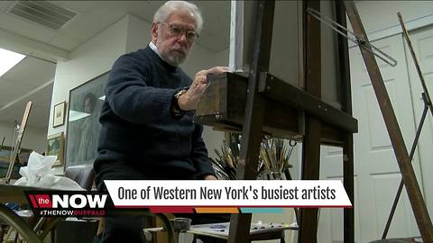 At age 92 he's one of WNY's busiest artists