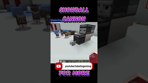 Snowball Cannon | Minecraft