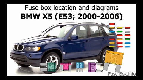 Fuse box location and diagrams: BMW X5 (E53; 2000-2006)
