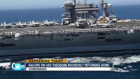 USS Theodore Roosevelt returning to San Diego