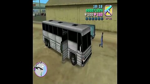 Tommy Driving Bus And Exploring Vice City with Groove Street Family