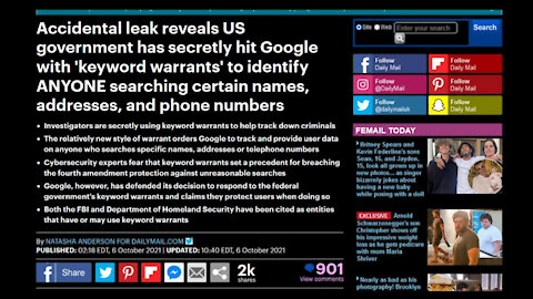 Leak PROVES US Gov Issues 'Keyword Warrants', Biden's Approval PLUMMETS, 4chan Hacks Twitch