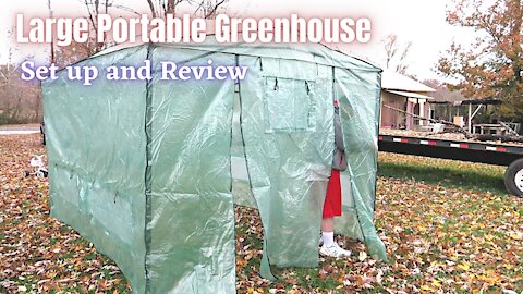 EAGLE PEAK 12'x8' Portable Large Walk-in Greenhouse | Set Up and Review