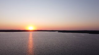 White Earth Lake 360° Sunset Drone Shot