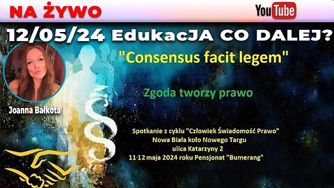Live 12/05/24 | Joanna Bałkota, EdukacJA CO DALEJ?