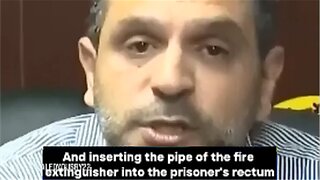 ►🚨▶◾️⚡️🇮🇱⚔️🇵🇸 Israeli Guards insert/activate Fire Extinguisher Nozzel into Prisoner Rectum