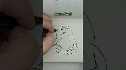 Getting "Toad" into Creativity with Inktober 2023 Day 8 #Inktober #inktober2023 #doodle #timelapse