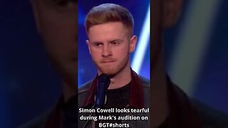 Simon Cowell looks tearful during Mark's audition on BGT #shorts #simoncowell #bgt