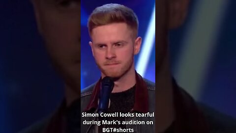 Simon Cowell looks tearful during Mark's audition on BGT #shorts #simoncowell #bgt