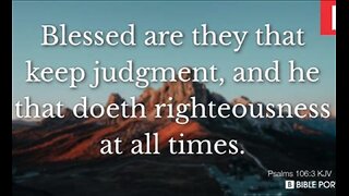 Do righteousness to be righteous