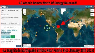 6.2 Magnitude Earthquake Strikes Near Puerto Rico January 20th 2023!