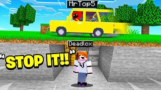Minecraft Manhunt but I trolled with CARS MOD!
