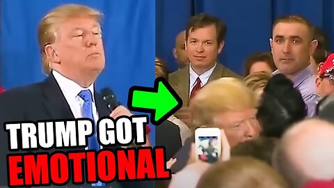 DONALD TRUMP GOT EMOTIONAL AFTER AMAZING ENCOUNTER WITH WOMAN IN THE CROWD.