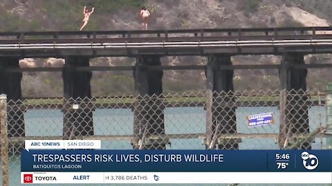 Trespassers risk lives, disturb wildlife at Carlsbad's Batiquitos Lagoon