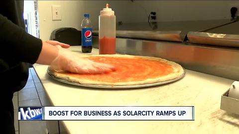 SolarCity site providing boost for nearby businesses--6pm