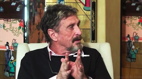 John McAfee interview! Was ask about Trump!