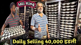 Idli King Making 40000 to 50000 Idli Per Day At Idli Factory l Sangli Street Food | Dil_Seart