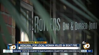 Memorial to be held for San Diego woman killed in boat fire