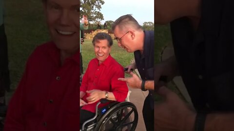 RANDY TRAVIS country music star with Veterans For America First's Stan Fitzgerald