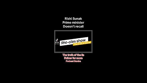 Rishi Sunak doesn’t recall