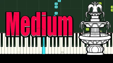 Fountain city (Blox fruits water seven) - Medium Synthesia/Piano Tutorial + Music Sheets