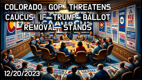 🗳️🐘 Colorado GOP's Bold Move: Threatening Caucus Over Trump's Ballot Status 🐘🗳️