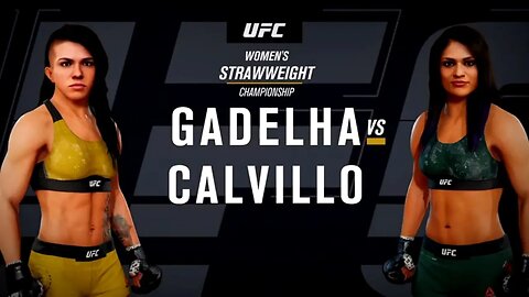 EA Sports UFC 3 Gameplay Cynthia Calvillo vs Claudia Gadelha