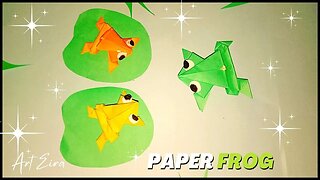 Origami Jumping Frog: How to Make a Paper Frog that Jumps High and Far
