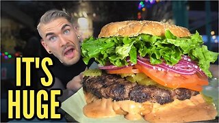 “MOST PEOPLE FAIL” MONSTER ‘BIG MAC’ BURGER CHALLENGE In California | Man Vs Food