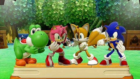 Sonic, Tails, & Amy Rose in Mario Party Superstars #3