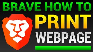 How To Print A Webpage In Brave Browser