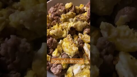 Lucious landscape of Sausage and Eggs! #carnivore #carnivorediet