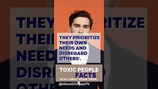 Toxic People Facts: Selfish and Narcissistic #facts #youtubeshorts #bad