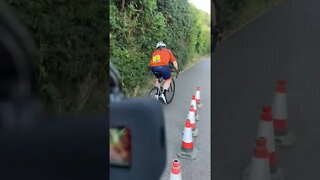 Speeding cyclist!