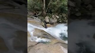 Crystal clear waterfall #nature #vanlife #waterfall #nomad