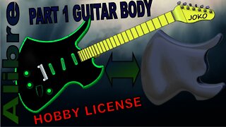 Alibre - Make a Guitar Part 1: Body |JOKO ENGINEERING|