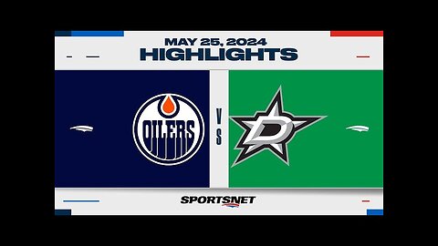 NHL Game 2 Highlights _ Oilers vs. Stars - May 25, 2024