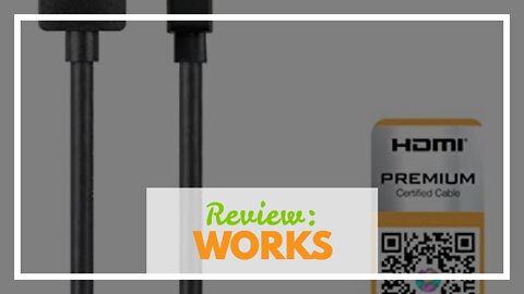 Review: Monoprice High Speed HDMI Cable - 1 Feet - Black Certified Premium, 4K@60Hz, HDR, 18Gb...