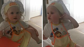 Toddler Waiter Makes It Clear She Doesn't Serve Peace & Quiet