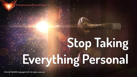 Stop Taking Everything Personal - Energy/Frequency Healing Music