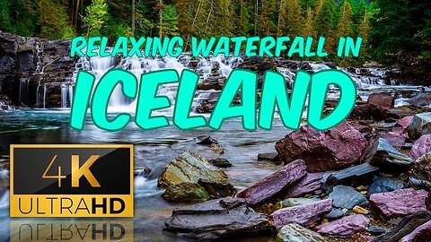 RELAXING WATERFALL IN ICELAND || NATURE || #relaxing #waterfall #iceland