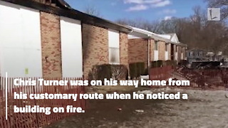 Army Vet Working as Mailman Sprints into Flames Without Hesitation To Save Girl’s Life