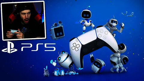 Reacting to PS5 DualSense in Astro's Playroom on PS5!